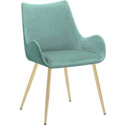 Armen Living Avery Collection LCAVCHTEAL Kitchen Chair
