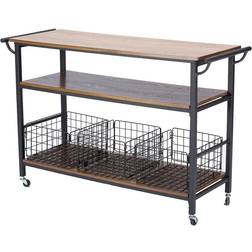 Baxton Studio YLX-0001-KC Lancashire Cart Trolley Table