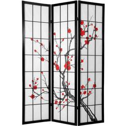 Oriental Furniture 6-Foot Cherry Blossom Shoji Screen Room Divider