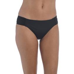 La Blanca Side Shirred Hipster Swim Bottoms W - Black