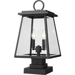 Z-Lite 521PHMS-SQPM Broughton 2 Post Gate Lamp