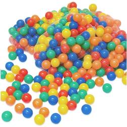 LittleTom 2000 bunte Bälle für Bällebad 6cm Babybälle Plastikbälle Baby Spielbälle