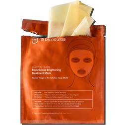 Dr Dennis Gross Skincare Vitamin C and Lactic Biocellulose Brightening Treatment Mask 10ml