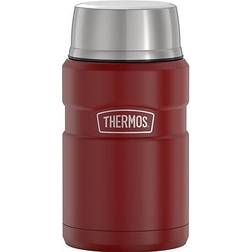 Thermos 24-Ounce King Vacuum-Insulated Jar, Matte Red Food Thermos