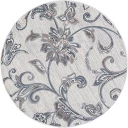 United Weavers Garland Transitional Floral Cream White, Black, Blue, Natural, Gray