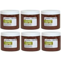 Rock Paint & Handy Art RPC241050-6 Brown Washable Finger Paint 16 oz 6 Each