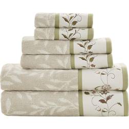 Madison Park Belle 6-piece Bath Towel Green