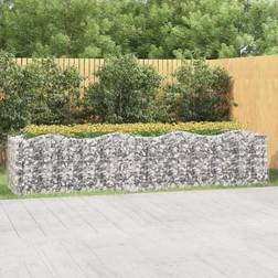 vidaXL 400 Arched Gabion Raised Bed Wire 100cm