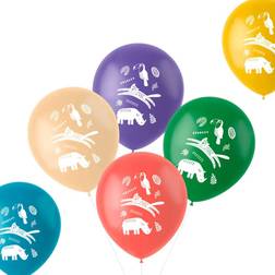 Folat Latexballons Wilde Tiere, 6St. Luftballon