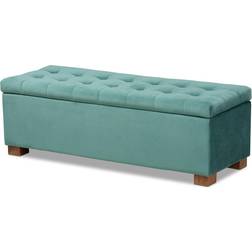 Baxton Studio Roanoke Grid Storage Bench