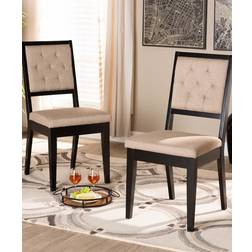 Baxton Studio Gideon Dark Kitchen Chair