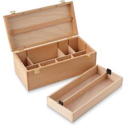 7 Elements Wooden Supply Organizer Storage Box