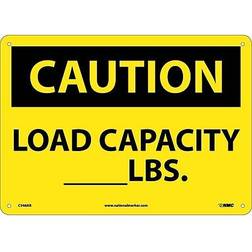 NMC Marker Caution Signs; Load Capacity__Lbs. 10X14