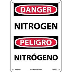 NMC Marker Nitrogen Bilingual 14X10.040 Danger Sign ESD666AB