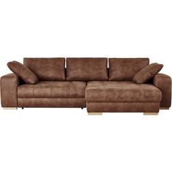 Caro Cognac Brown Sofa 305cm 3-Sitzer