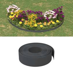 vidaXL Garden Edging Grey 10 Polyethylene