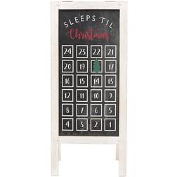 Christmas Countdown Wood Calendar with Easel Multi-Color