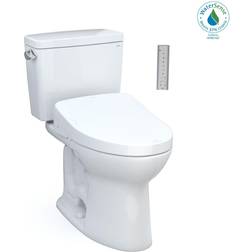 Toto MW7763056CEFG.10#01 Drake Two-Piece 1.28 GPF Toilet with Washlet Bidet Seat for 10 Rough Ins