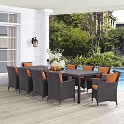 modway Convene Collection Patio Dining Set