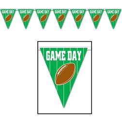 Beistle Party Decoration Game Day Football Pennant Banner 11 X 12 12 Pack 1/pkg