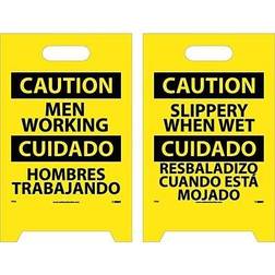 NMC Marker Floor Signs; Dbl Side Working Slippery