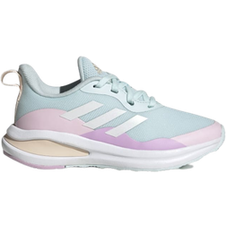 Adidas FortaRun Sport Running Lace Shoes - Almost Blue/Cloud White/Clear Pink