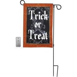 LumaBase Lighted Banner with Garden Flag Stand Christmas Lamp