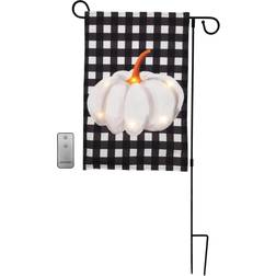 LumaBase Lighted Banner with Garden Flag Stand Christmas Lamp