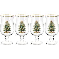 Spode Christmas Tree Tulip Stemmed Beer Glass