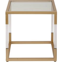 Harper & Willow Gold Modern Acrylic Small Table