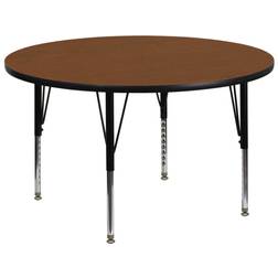 Flash Furniture XU-A42-RND-OAK-H-P-GG 42'' Dining Table