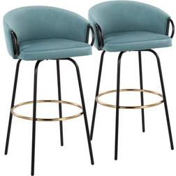 Lumisource Claire Contemporary Glam Bar Stool 2