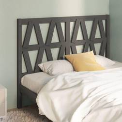 vidaXL grey, 156 Solid Wood Pine Bed Honey Bed Sänggavel