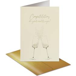 Better Office Products Greeting card 12.7 x 17.8 cm wedding congratulations ivory