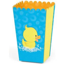Ducky Duck Baby Shower or Birthday Favor Popcorn Treat Boxes Set of 12 Blue