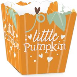 Big Dot of Happiness Little Pumpkin Party Mini Favor Boxes Fall Birthday Party or Baby Shower Treat Candy Boxes Set of 12