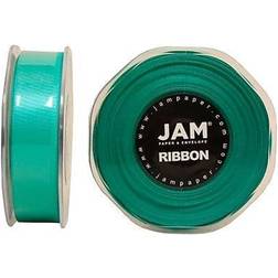 Jam Paper Double Faced Satin Ribbon 7/8 Inch Wide x 25 Yards Tropical Blue