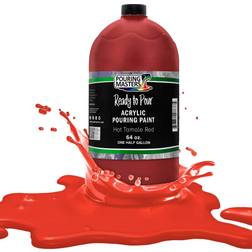 Pouring Masters Hot Tamale Red Acrylic Ready to Pour Pouring Paint – Premium 64-Ounce Pre-Mixed Water-Based