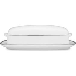 Noritake Spectrum Platinum Rings Butter Dish