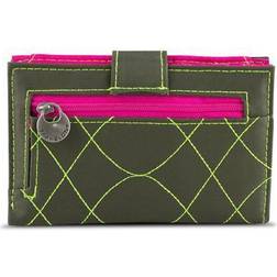 Homeroots Travelon 22996-420 SafeID Embroidered Tri-Fold RFID Wallet Berry