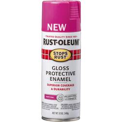 Rust-Oleum Stops 12 Gloss Poppy Spray Enamel Pink