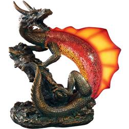 Design Toscano Viper the Serpent Dragon Illuminated Mosaic Figurine 12"