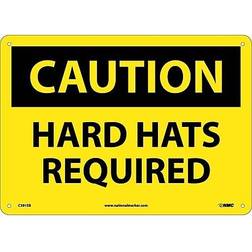 NMC Marker Caution Signs; Hard Required 10X14 Fiberglass C391EB