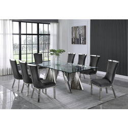 Best Quality Furniture 9-Piece Modern Dining Set