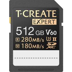 Team Group 512GB Expert SD Card UHS-II U3 V60 Read/Write Speed Up to 280/180