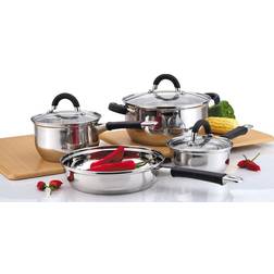 Gourmet Edge 7 Steel Stick Cookware Set with lid