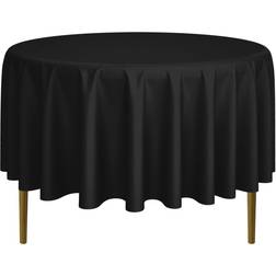 Lann's Linens 90" Premium Tablecloth Black