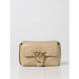 Pinko Leather Crossbody beige Medium