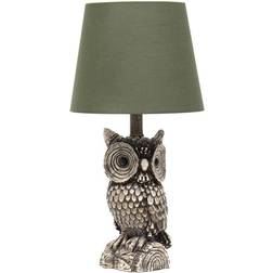 Simple Designs 19.85 Polyresin Night Owl Bedside Table Lamp