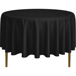 Lann's Linens Premium 90' Tablecloth Black